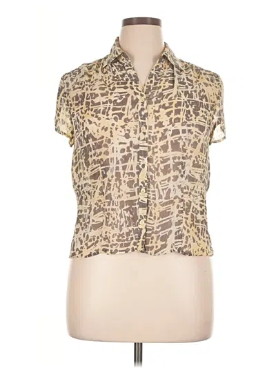 Pre-owned Jones Wear Sleeveless Blouse In Gold