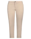 Jonny-q Woman Pants Beige Size 25 Cotton, Elastane
