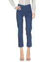 Jonny-q Woman Pants Blue Size 24 Cotton, Elastane
