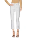 Jonny-q Woman Pants White Size 24 Cotton, Elastane