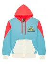 Jonsen Island Big Rock Zipped Hoodie In Blue