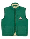 Jonsen Island Reversible Quilted Gilet In Green