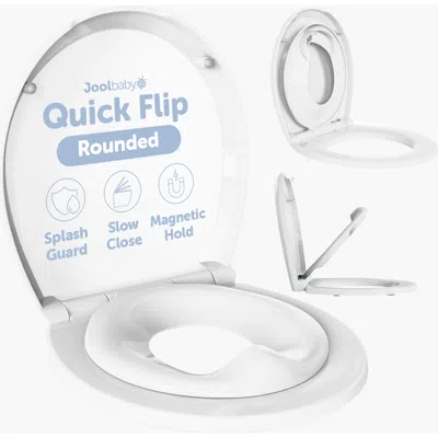 Jool Baby Quick Flip Toilet Seat In White