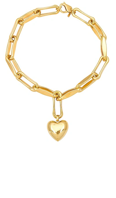 Joolz By Martha Calvo Heart Chain Necklace In Gold