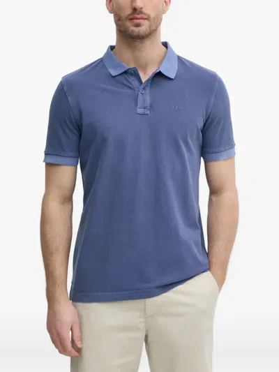 Joop Ambrosian Logo-embroidered Polo Shirt In Blue