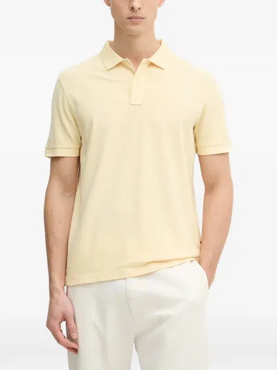 Joop Ambrosian Logo-embroidered Polo Shirt In Yellow