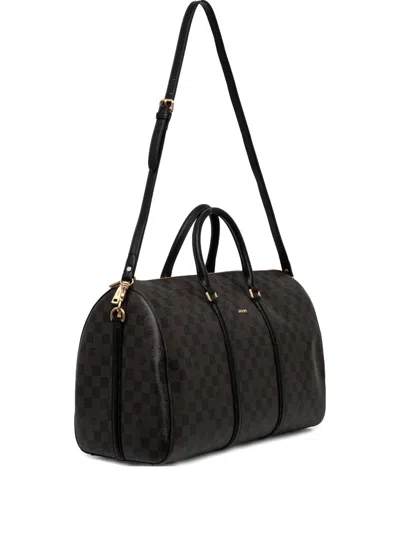 Joop Aurora Checkerboard-pattern Top-handle Luggage In Brown