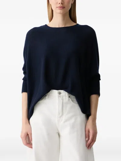 Joop Batwing-sleeve Ribbed-cuff Sweater In Blue