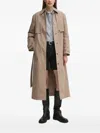 Joop Belted Double-breasted Trench Coat In Gray