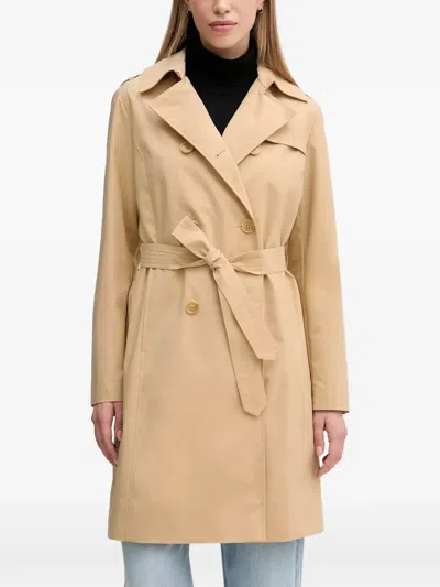 Joop Belted Trench Coat In Brown