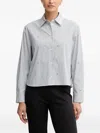 Joop Bhavani Striped-buttoned Shirt In Blue