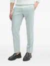 Joop Blayr Plain-front Trousers In Blue