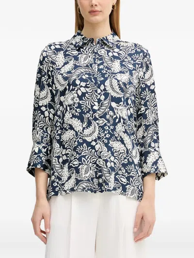 Joop Bärbel Floral-print Shirt In Blue