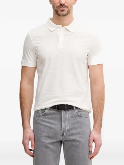 Joop Button Collared Polo Shirt In Neutral