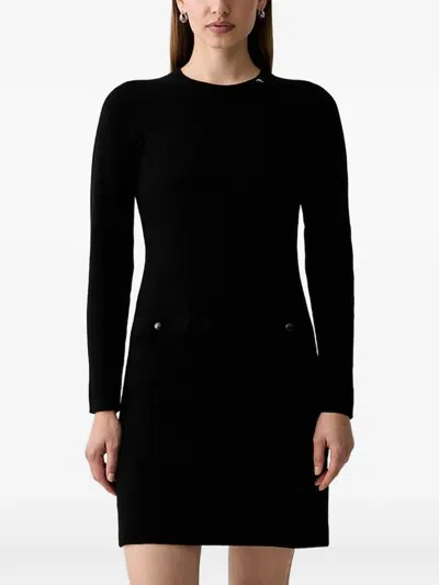 Joop Button-detail Long-sleeve Mini Dress In Multi