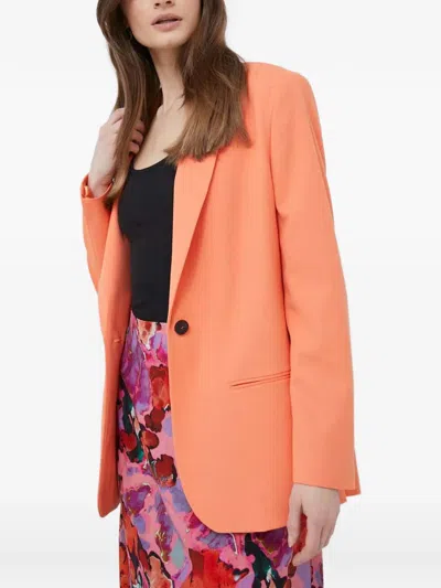 Joop Buttoned Blazer In Orange