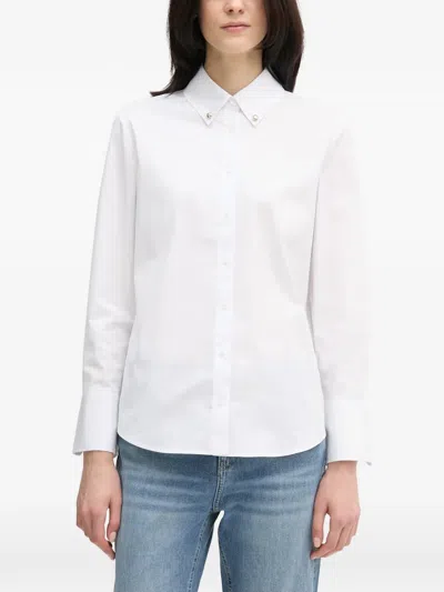 Joop Hemd Mit Button-down-kragen In White