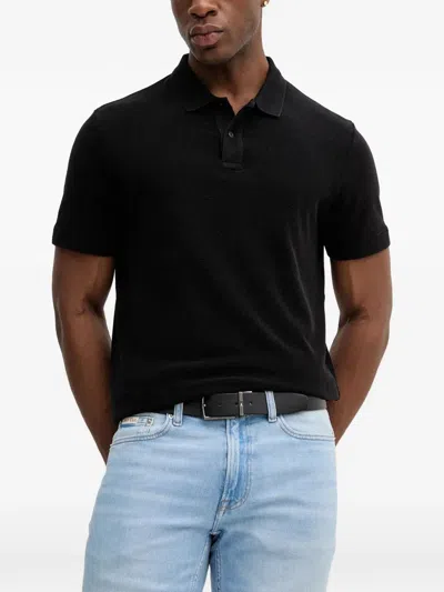 Joop Buttoned Polo Shirt In Black