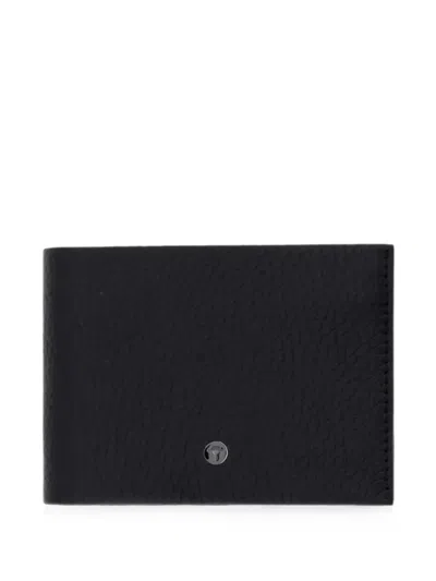 Joop Cardona Alfredo Logo-plaque Grained Wallet In Black