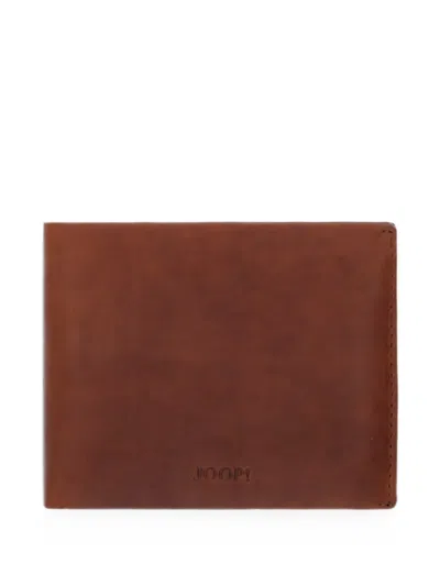Joop Cerratano Ninos Logo-debossed Bi-fold Wallet In Brown