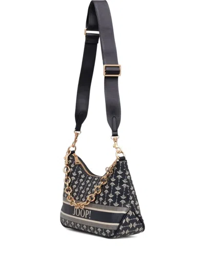 Joop Chain-embellished Monogram Shoulder Bag In Blue