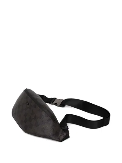 Joop Check-pattern Buckle Belt Bag In Brown