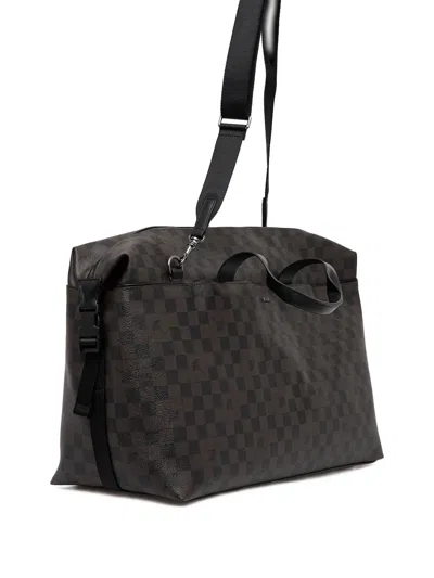 Joop Check-pattern Holdall In Brown