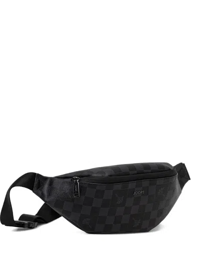 Joop Checked Belt Bag In Black