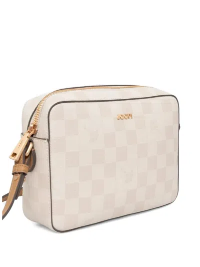 Joop Checkerboard Pattern Crossbody Bag In Neutral