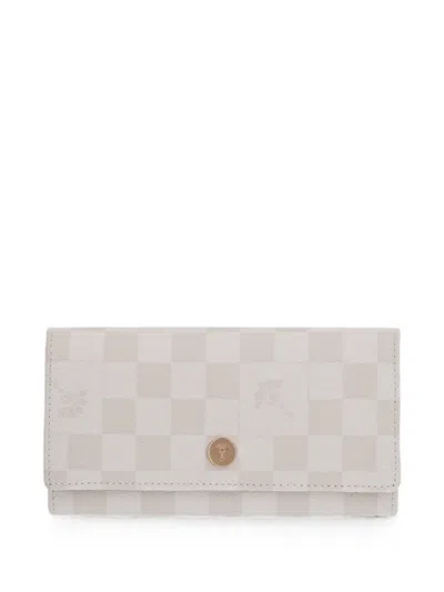 Joop Check-pattern Logo-plaque Wallet In Neutral