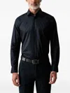 Joop Check-patterned Long-sleeve Shirt In Silver