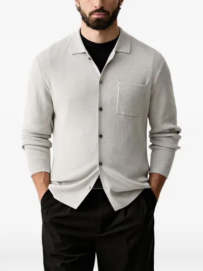 Joop Chest-pocket Cardigan In Gray