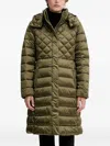 Joop Constance Quilted-design Coat In Green