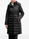 Joop Constance Quilted Hooded Coat In Black