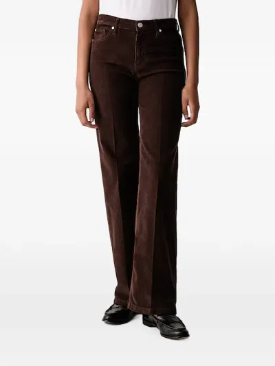 Joop Corduroy Flared Trousers In Brown