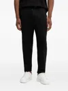 Joop Cornflower Patterned Drawstring Track Pants In Black
