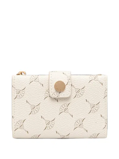 Joop Cortina C-four Logo-print Bi-fold Coin Purse In White