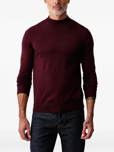 Joop Crew-neck Ribbed-trim Sweater In Red