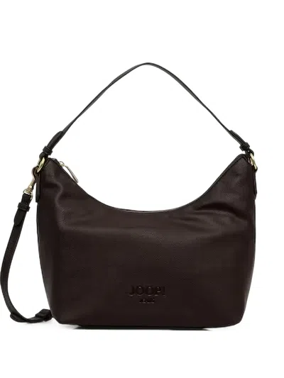 Joop Cuore Lettera Dalia Logo-debossed Grained-effect Tote Bag In Brown
