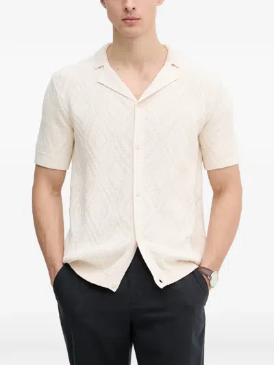 Joop Diamor Short-sleeve Cardigan In Neutral