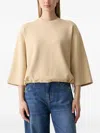 Joop Drawstring-hem T-shirt In Neutral
