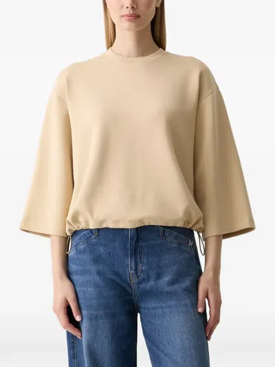 Joop Drawstring-hem T-shirt In Neutrals