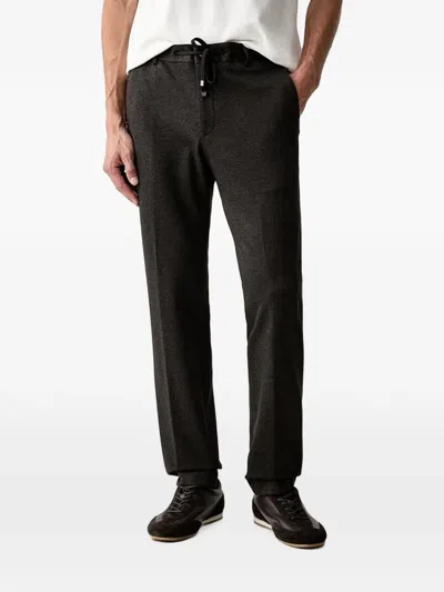 Joop Drawstring-waist Patterned Chinos In Animal Print