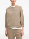 Joop Embellished-logo Sweatshirt In Neutral