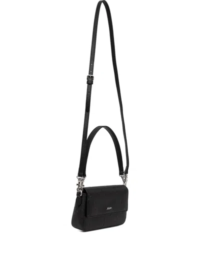 Joop Embossed-logo Cross Body Bag In Black