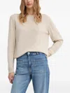 Joop Embroidered Crest Sweater In Neutral