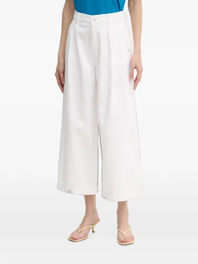 Joop Enrica Cropped Wide-leg Jeans In White