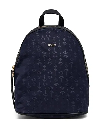 Joop Floral-pattern Backpack In Blue