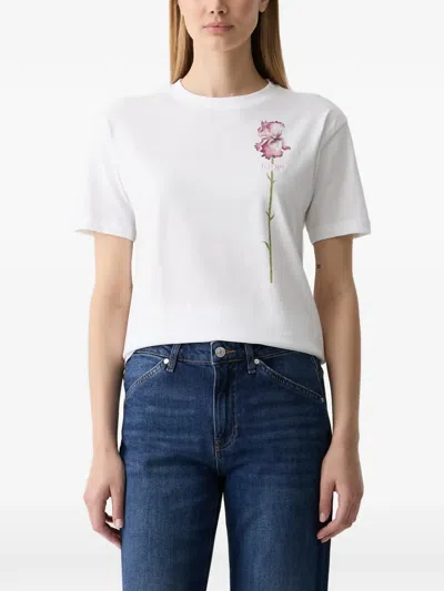 Joop Floral-print T-shirt In White