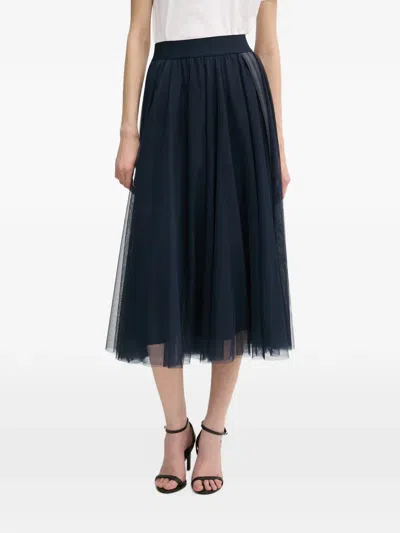Joop Fridi Tulle Midi Skirt In Black